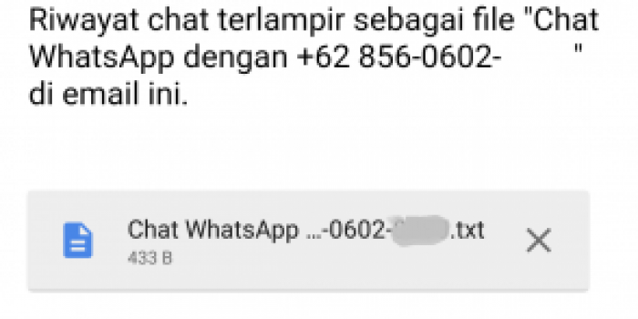 Cara Cadangkan Pesan Whatsapp