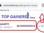 safeBTC top gainers