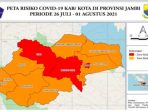Jambi Zona Merah Covid-19, Warga Diminta Waspada