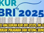 Tabel Pinjaman KUR BRI 2025