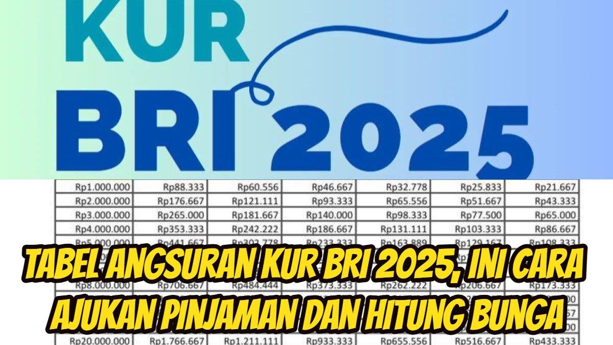 Tabel Pinjaman KUR BRI 2025