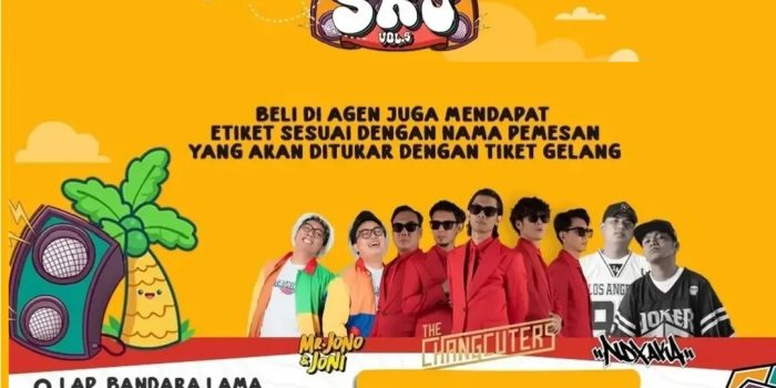 Info Pemesanan Tiket Konser NDX AKA, Jono Joni dan Changcuters di Jambi 2025
